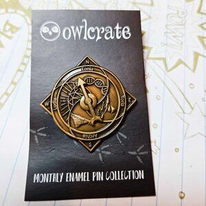 Owlcrate #49 Murder and Mayhem Dial Pin Lapel Enamel Collectible 2019